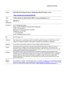 Project Title IEEE 802.20 Working Group on Mobile Broadband Wireless Access