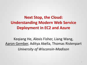 Next Stop, the Cloud: Understanding Modern Web Service