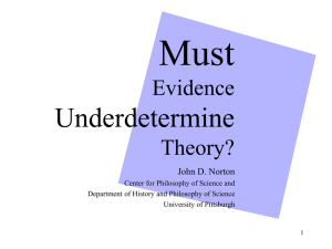 Must Underdetermine Evidence Theory?