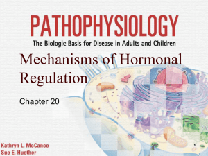 Mechanisms of Hormonal Regulation Chapter 20 1