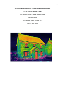 Retrofitting Homes for Energy Efficiency for Low Income People: Skidmore College