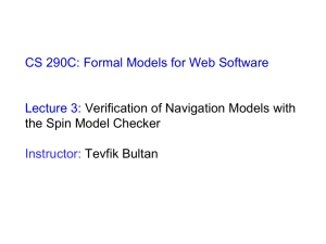 CS 290C: Formal Models for Web Software Lecture 3: