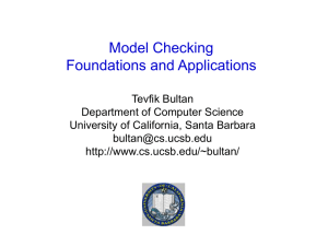 Model Checking Foundations and Applications