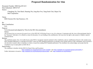 Proposed Randomization for 16m