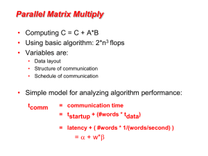 Parallel Matrix Multiply