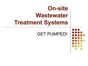 On-site Wastewater Treatment Systems GET PUMPED!