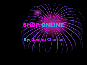 SHOP ONLINE By :