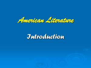 American Literature Introduction