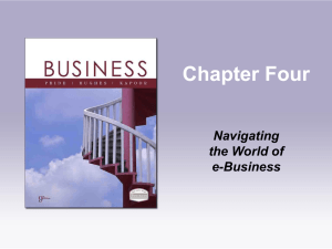 Chapter Four Navigating the World of e-Business
