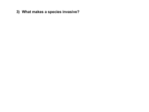 3) What makes a species invasive?