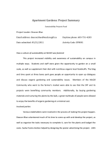 Apartment Gardens: Project Summary