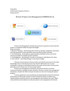 Review Project Cost Management (PMBOK KA-4)