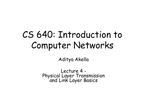 CS 640: Introduction to Computer Networks Aditya Akella Lecture 4 -