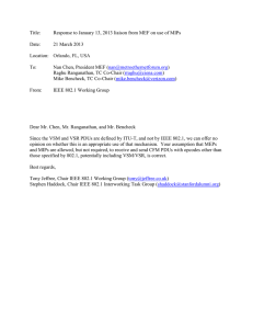 Title: Response to January 13, 2013 liaison from MEF on use...  Date: