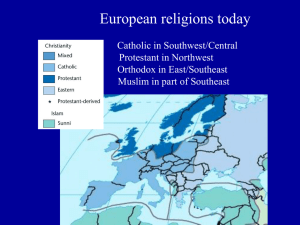European religions today