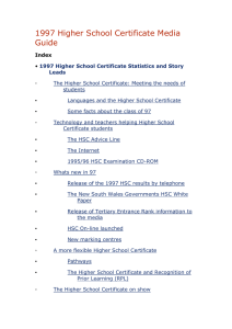 1997 Higher School Certificate Media Guide