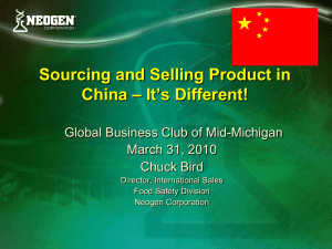 Sourcing and Selling Product in – It’s Different! China