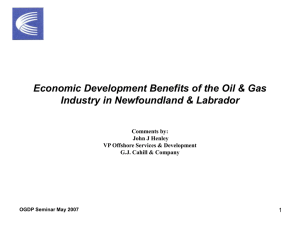 Economic Development Benefits of the Oil &amp; Gas 1 Comments by: