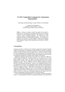 CLAM: Composition Language for Autonomous Megamodules