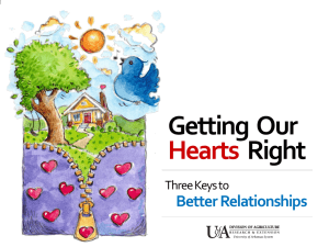 Getting  Our Right Hearts Better Relationships