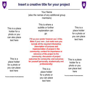 Insert a creative title for your project