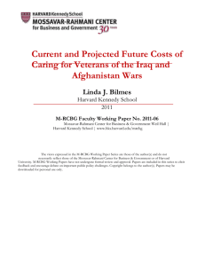 Current and Projected Future Costs of Afghanistan Wars