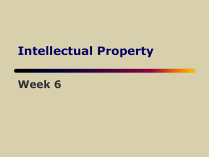 Intellectual Property Week 6