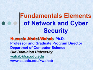 Fundamentals Elements of Network and Cyber Security Hussein Abdel-Wahab