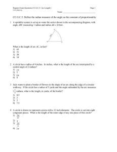 CC.G.C.5: Define the radian measure of the angle as the...