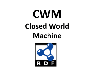 CWM Closed World Machine