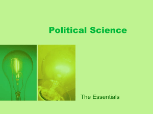 Political Science The Essentials