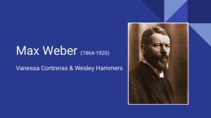 Max Weber Vanessa Contreras &amp; Wesley Hammers (1864-1920)
