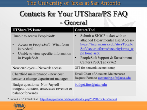 Contacts for Your UTShare/PS FAQ - General