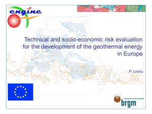 Technical and socio-economic risk evaluation in Europe P. Ledru