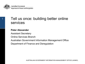 Tell us once: building better online services
