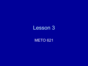 Lesson 3 METO 621