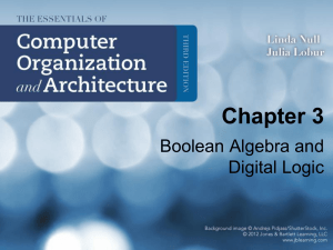 Chapter 3 Boolean Algebra and Digital Logic