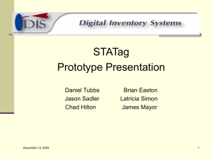 STATag Prototype Presentation