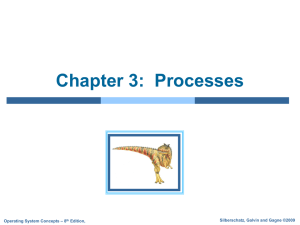 Chapter 3:  Processes Silberschatz, Galvin and Gagne ©2009 – 8