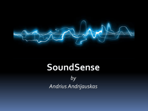 SoundSense by Andrius Andrijauskas