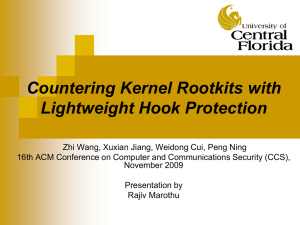 Countering Kernel Rootkits with Lightweight Hook Protection