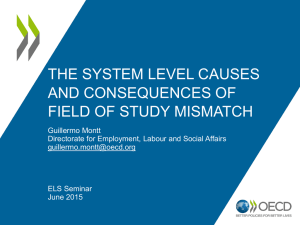 THE SYSTEM LEVEL CAUSES AND CONSEQUENCES OF FIELD OF STUDY MISMATCH
