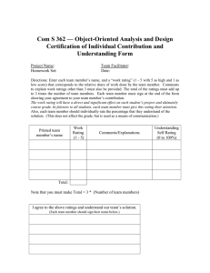 Com S 362 — Object-Oriented Analysis and Design Understanding Form