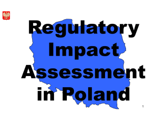 Regulatory Impact Assessment in Poland