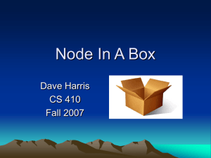 Node In A Box Dave Harris CS 410 Fall 2007