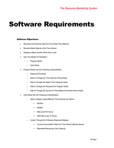 Software Requirements T h e