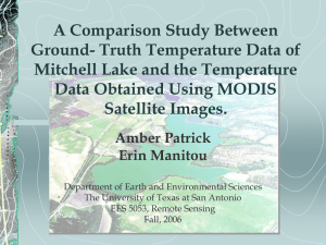A Comparison Study Between Ground- Truth Temperature Data of