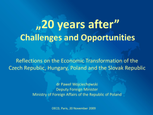 „20 years after” Challenges and Opportunities