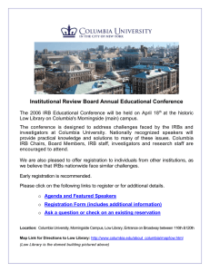 Institutional Review Board Annual Educational Conference