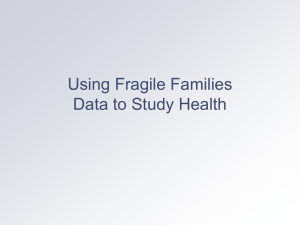 Using Fragile Families Data to Study Health